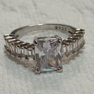 Women's Discount Silver Plated Wedding Ring Clearance Sale Sz 6.5